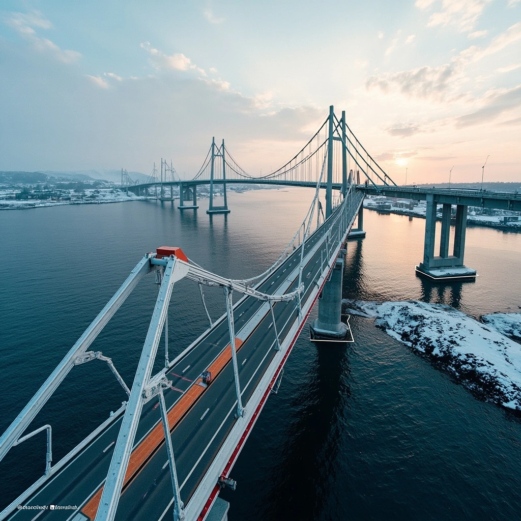 Oshima Bridge coastal span completed by Kenchan